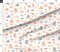 Whimsical Coastal Nautical Coral Orange Gray Gender Neutrall Simple Beach Ocean Seaside Custom Printed Fabric by Spoonflower Various Fabrics by the Yard or Fat Quarter